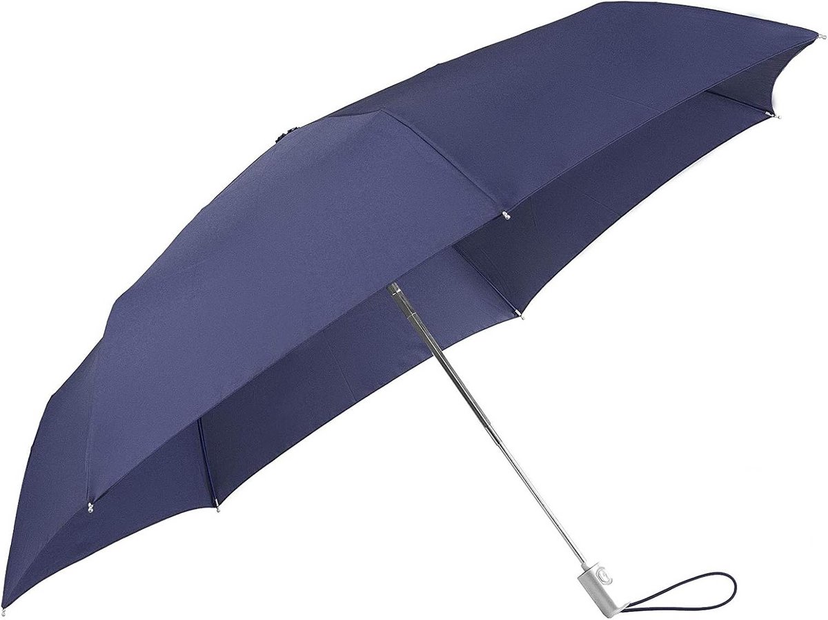 Slim Auto Open Close Paraplu - 26 cm, Indigo Blauw
