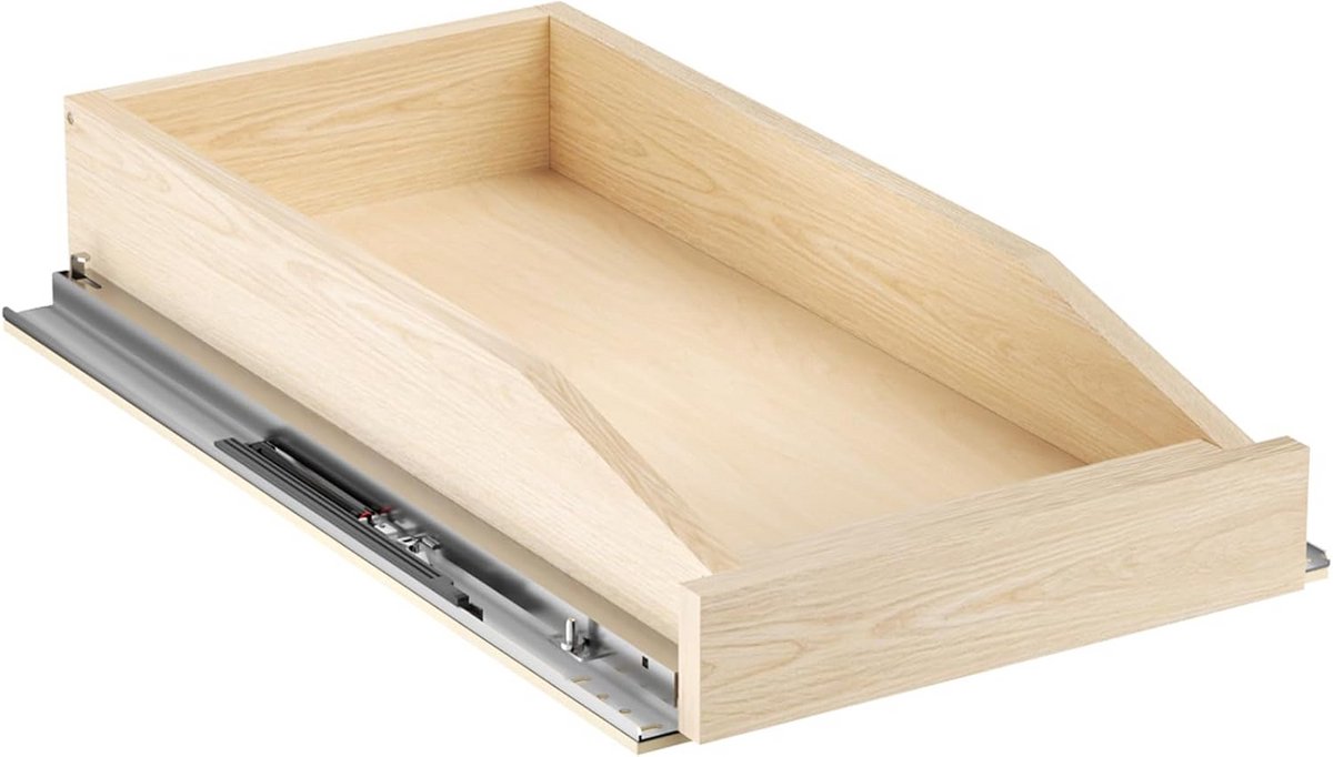 Uittrekbare Kast Organizer 11" W x 21" D - Zachte Uitschuifbare Lade voor Keuken