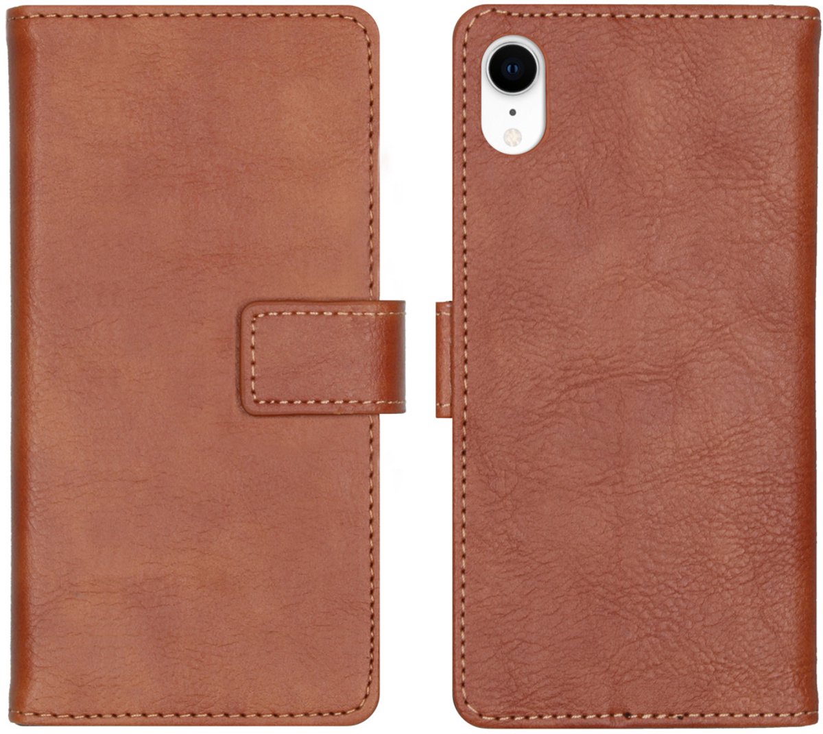 imoshion Hoesje - Geschikt voor Apple iPhone XR - Luxe Bookcase - Bruin