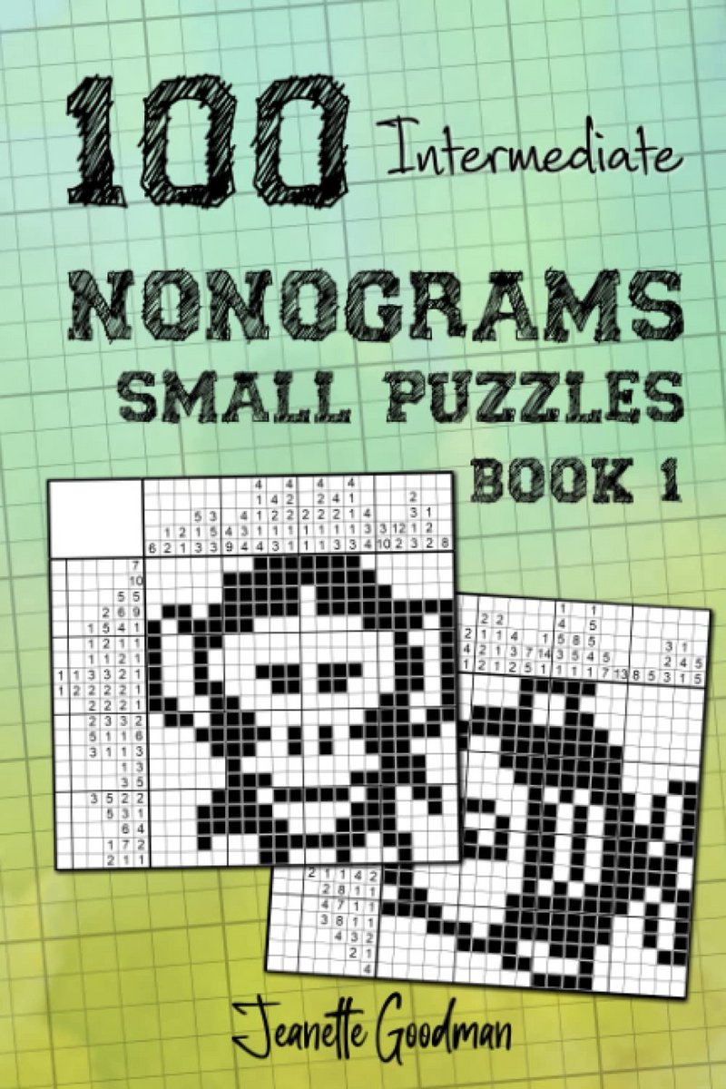 100 Tussenniveau Nonogram Puzzels - Kleine Formaat