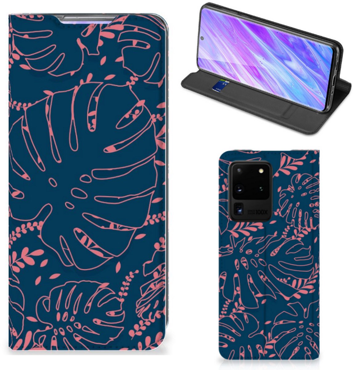 Samsung Galaxy S20 Ultra Smart Cover Palm Leaves