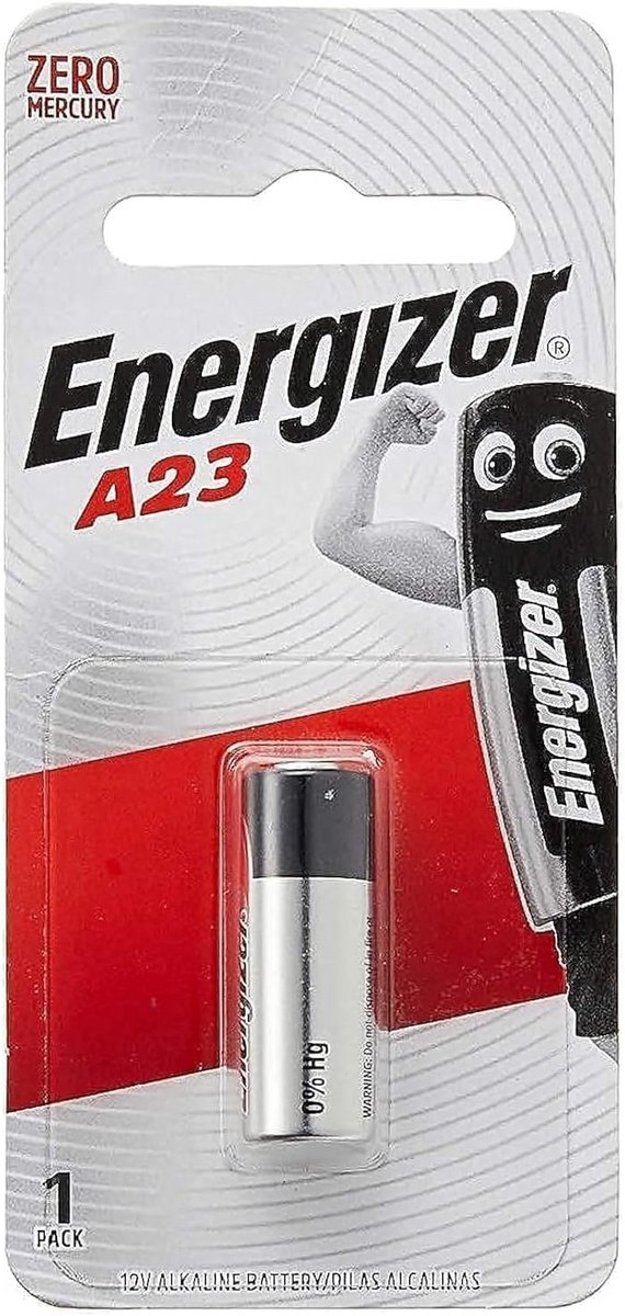 Alkaline batterij A23 / 23A / MN21 - 2 stuks, lange houdbaarheid
