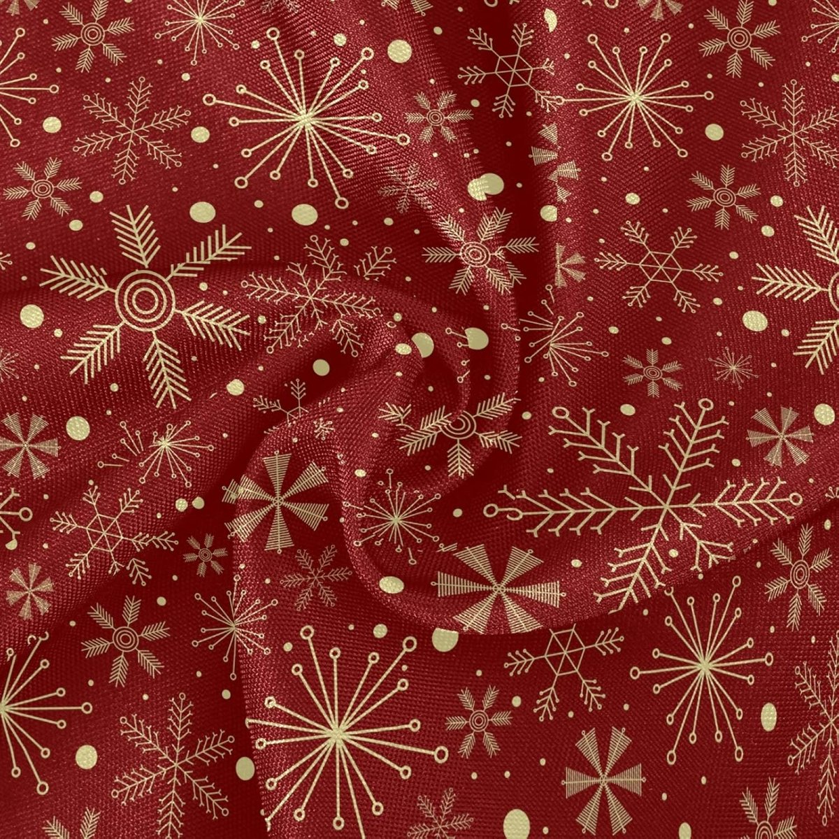 Decoratief Kersttafelkleed met Sneeuwvlokken voor Ronde Tafels