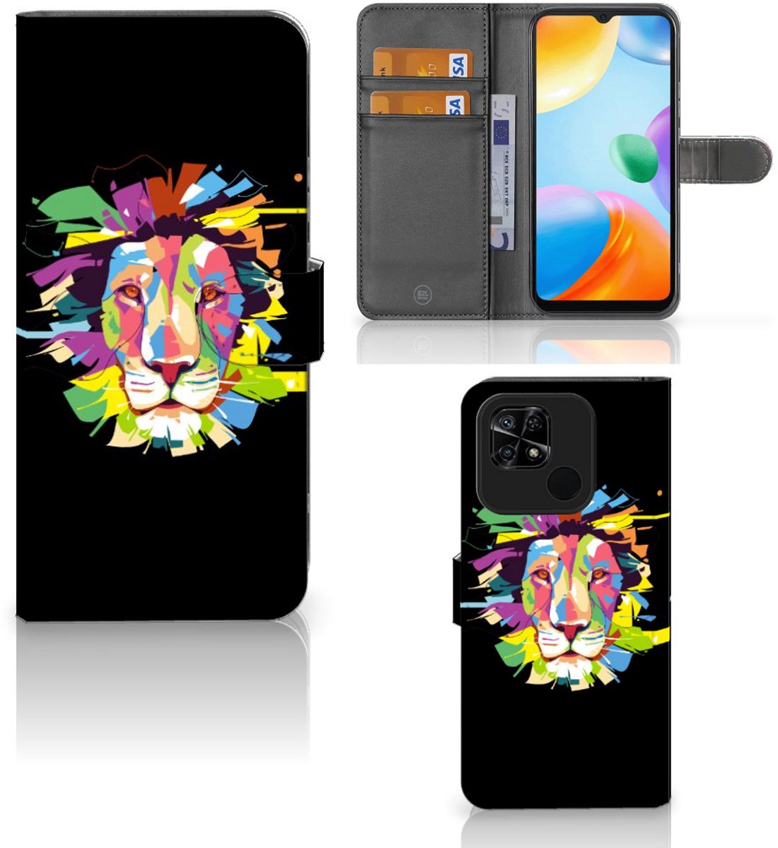 Xiaomi Redmi 10C Leuk Hoesje Lion Color