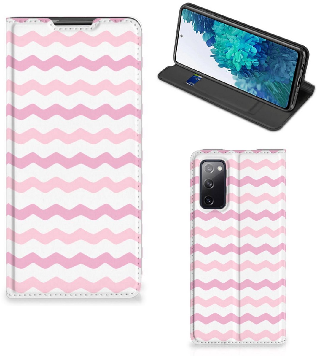 Samsung Galaxy S20 FE Hoesje met Magneet Waves Roze