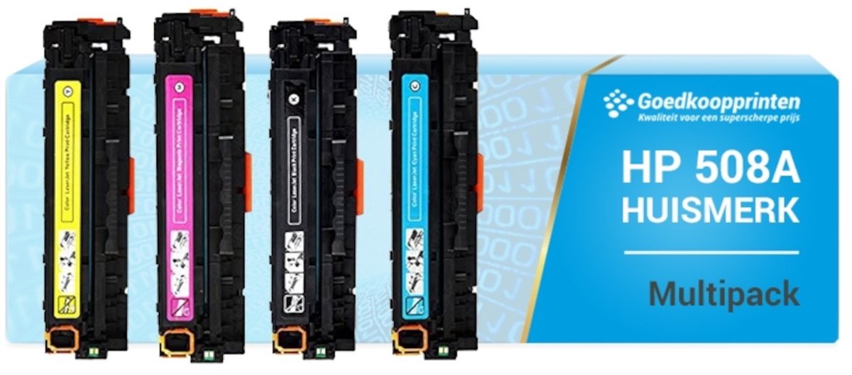 Huismerk set voor HP 508A toner / HP 508X toner Multipack