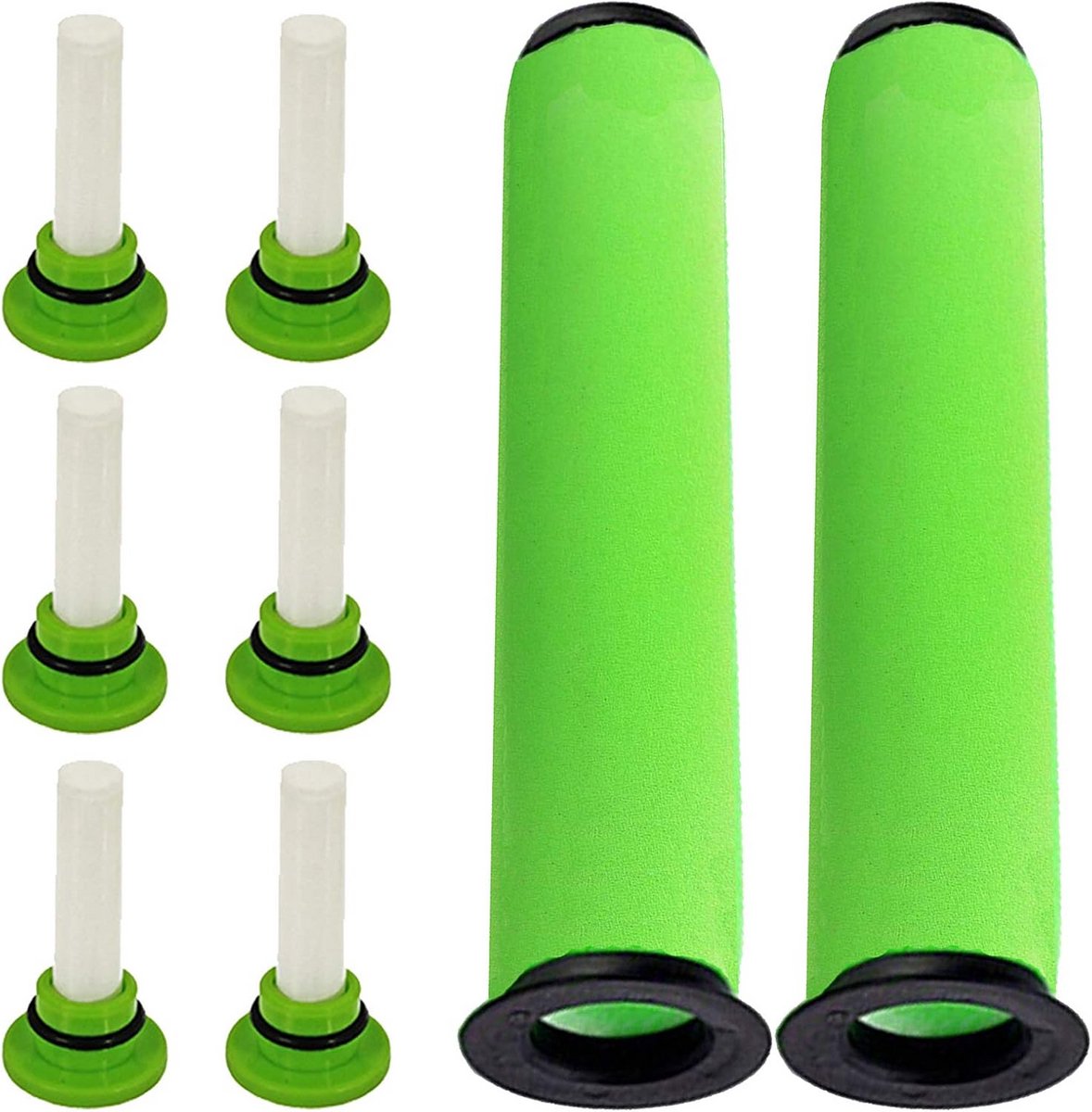 2 x Wasbare Vloerfilters + 6 Luchtverfrissers voor Gtech AirRam MK2 K9 Draadloze Stofzuiger