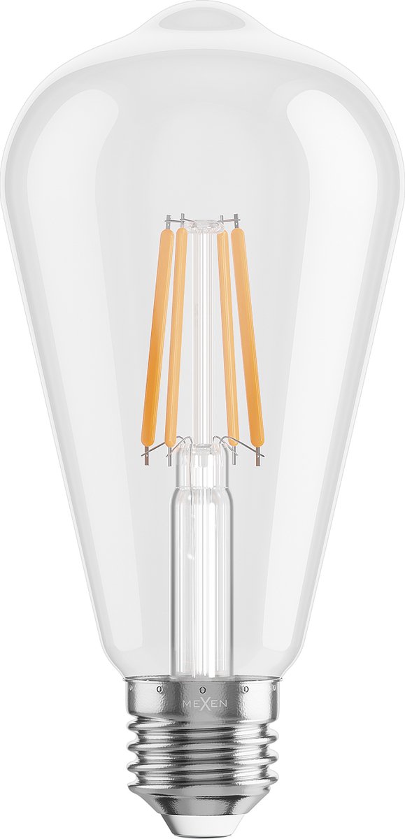 Mexen Vintis 10x LED filamentlamp E27, ST64, 6W, Warm - 2200K, 720 lm, helder - L152-E27-0622-00x10