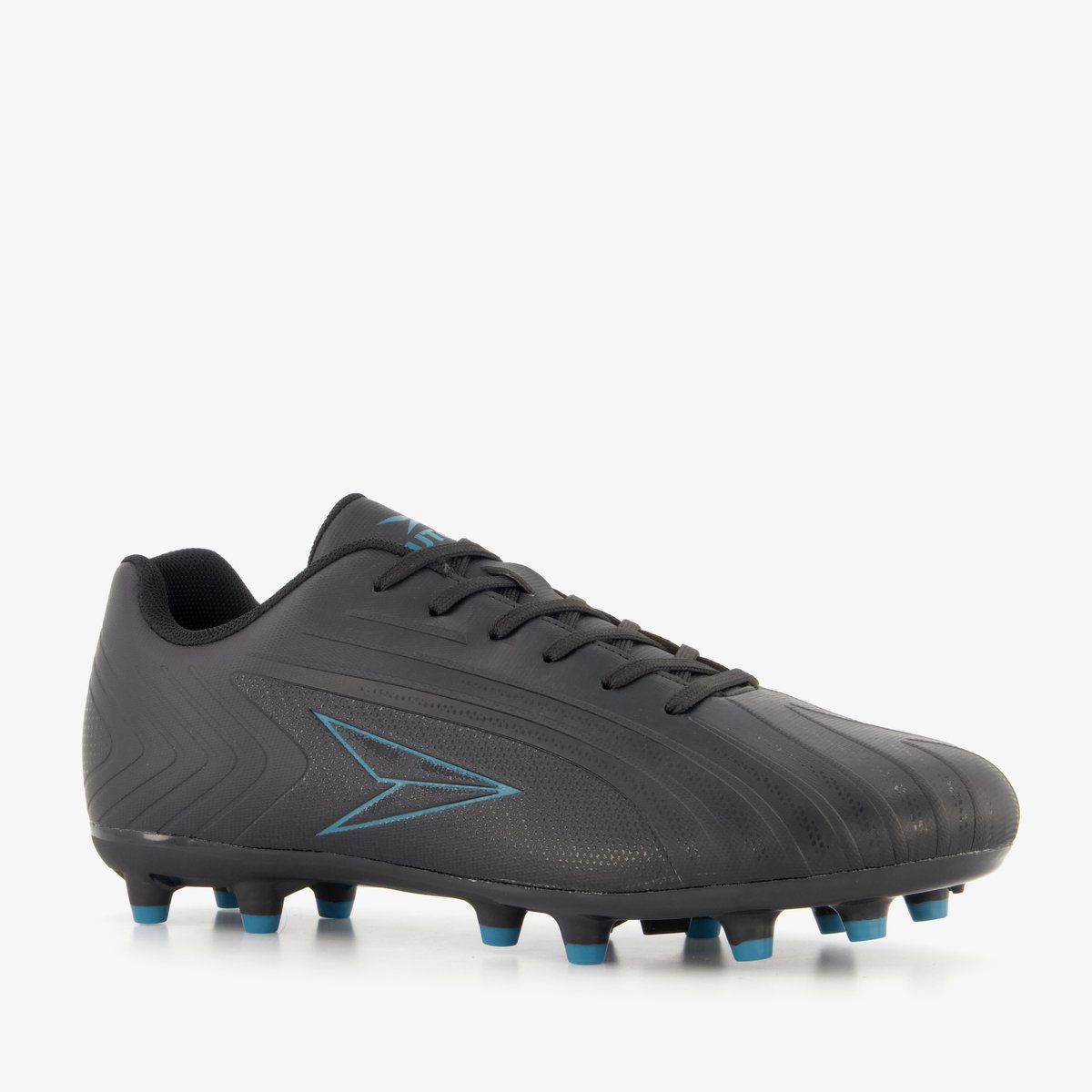 Dutchy FG heren voetbalschoenen zwart - Maat 46 - Uitneembare zool