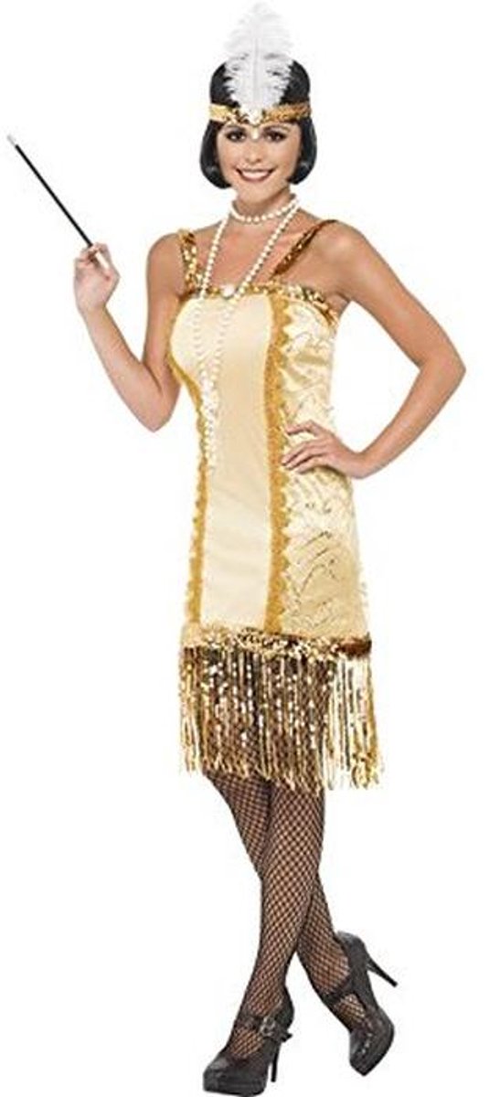 Dames Charleston Flapper Kostuum met Hoofdband - Maat 40-42
