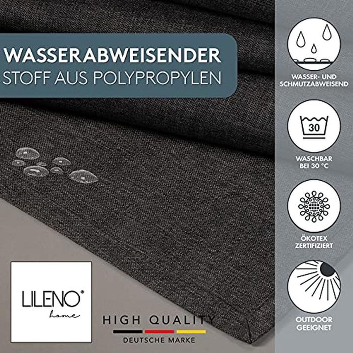 Afwasbaar Tafelkleed 110 x 140 cm - Antraciet - Waterdicht en Vlekbestendig