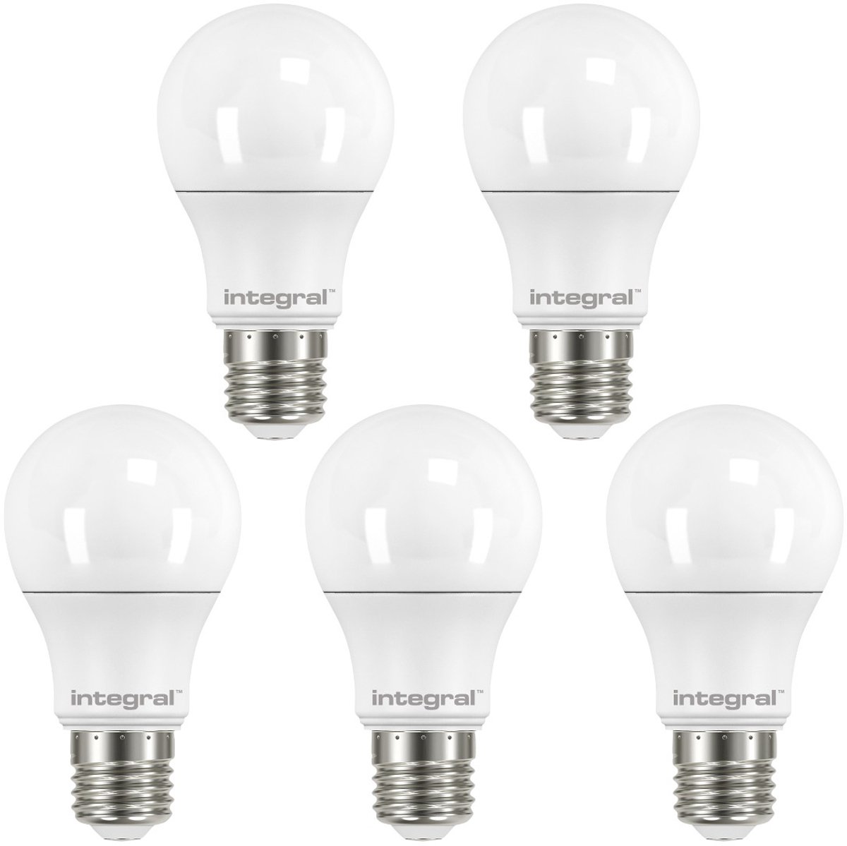 5 Pack - E27 Led Bol Lamp A60 - 4W - 470 LM - 2700K Warm Wit - Dimmable