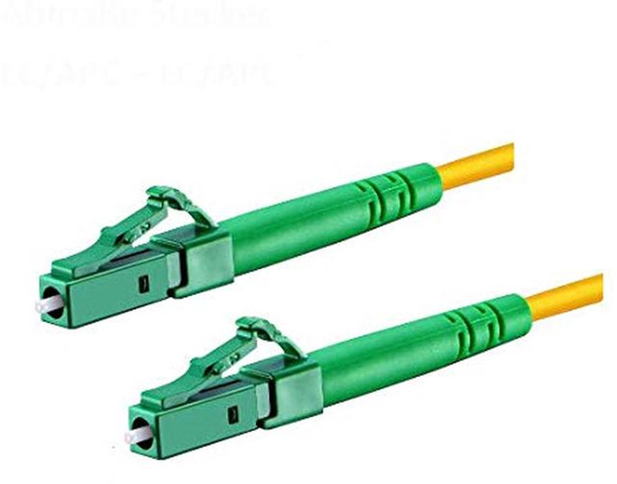 Glasvezelkabel OS2 Simplex 9/125 met LC/APC-connectoren - Keuze uit lengtes (15m)