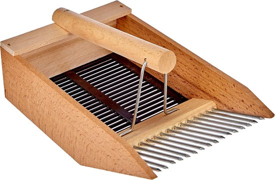 Bessenkam Hout - Bessenplukker Fruitplukker - Bessen Verzamelen - Handen Blijven Schoon - 125 x 5 x 20 cm — afbeelding 4