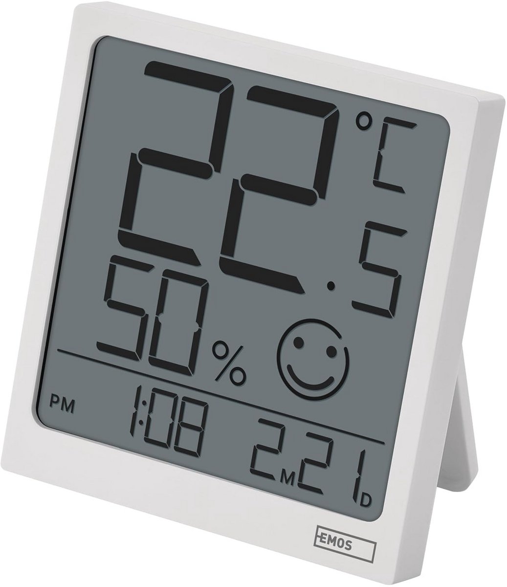 Digitale Thermometer en Hygrometer met Klok en Datumweergave voor Binnen