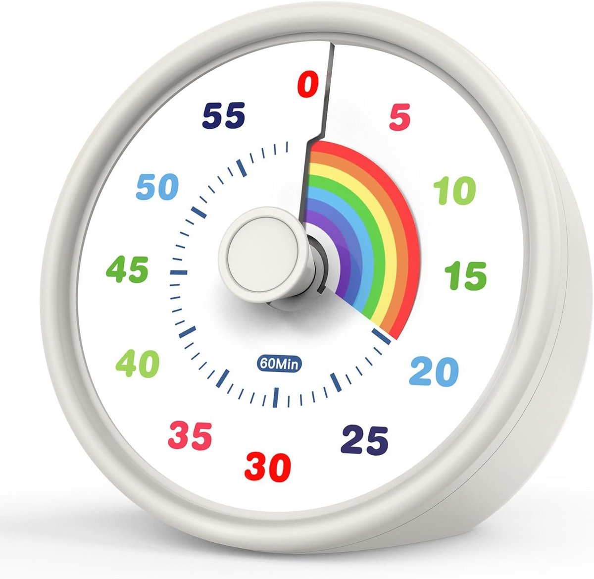 Visuele Timer met Countdown en Regenboogpatroon voor Kinderen en Thuisgebruik