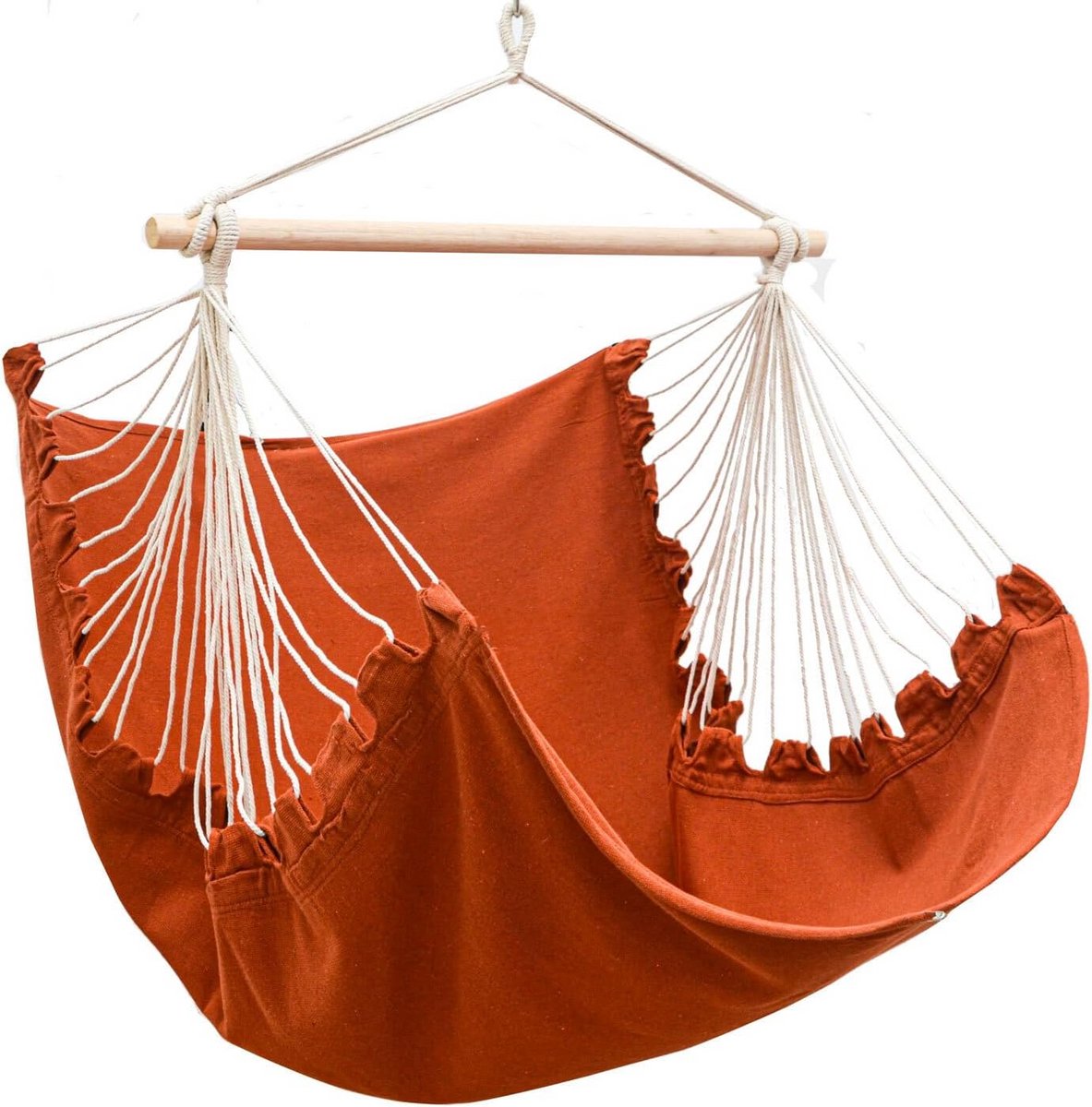 XL Hangstoel voor Binnen en Buiten - Comfortabele Katoenen Lounge Stoel tot 150kg