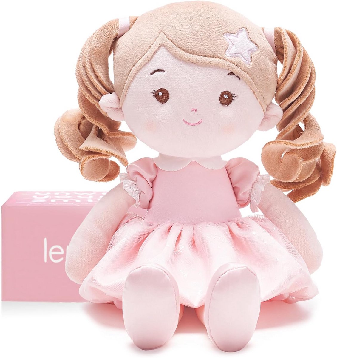 Zachte stoffen babypop 32 cm perfect als cadeau voor meisjes