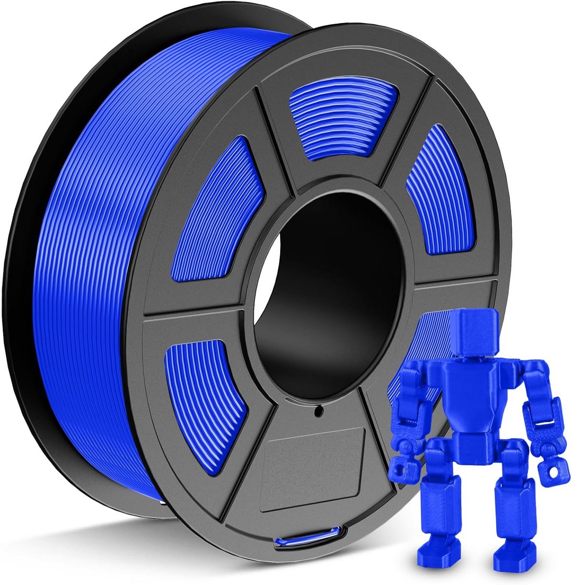 PETG Filament 1.75mm, 1.1kg Spoel Blauw, Hoge Maaktheid voor 3D Printer