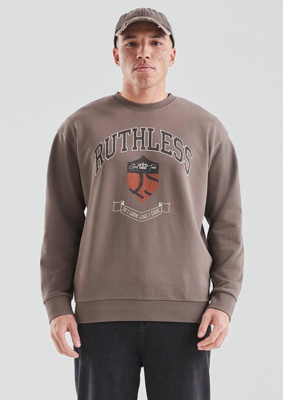 Q/S designed by - Heren sweater - Maat XL - Mannen - Bruin - katoen