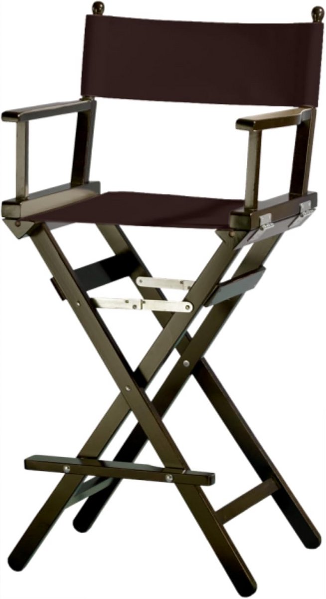 Hoge Houten Regisseursstoel - Opvouwbaar en Draagbaar voor Make-up en Horeca