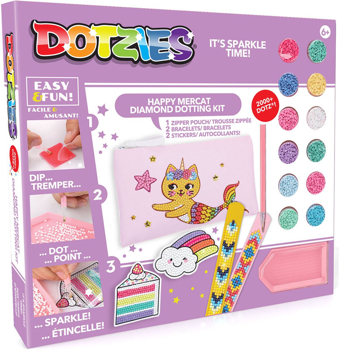 Diamond Dotz creatieve knutselset - Dotzies Activity Set Mercat diamant.