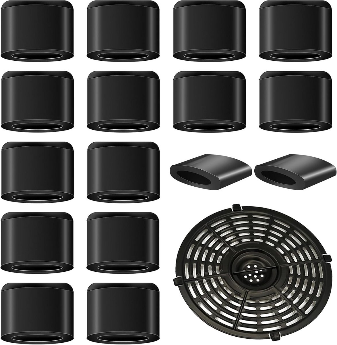 16x Universele Rubberen Voetjes & Bumpers voor Luchtfriteuse Accessoires