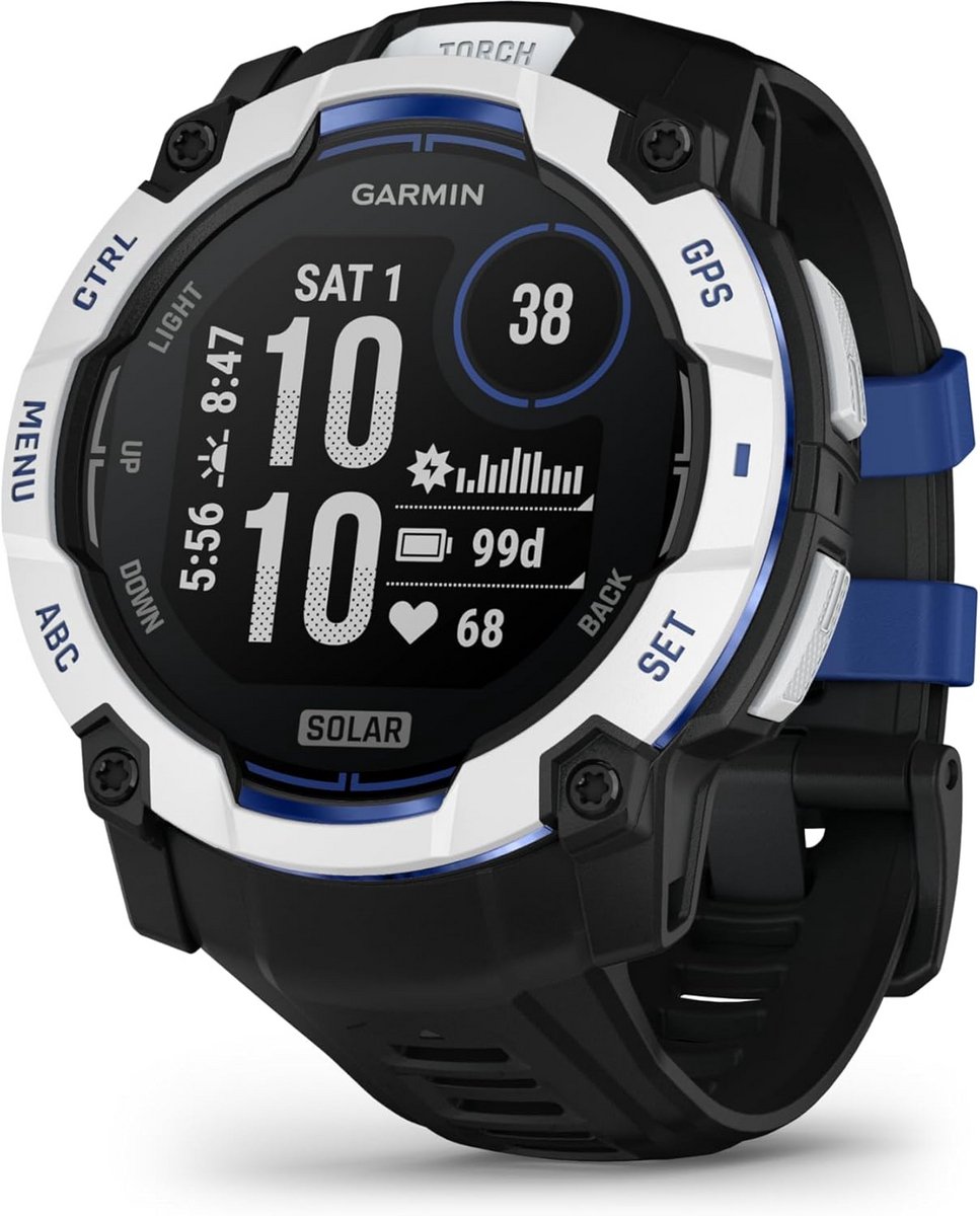 Robuuste GPS Smartwatch met Solar Opladen en Ingebouwde Zaklamp