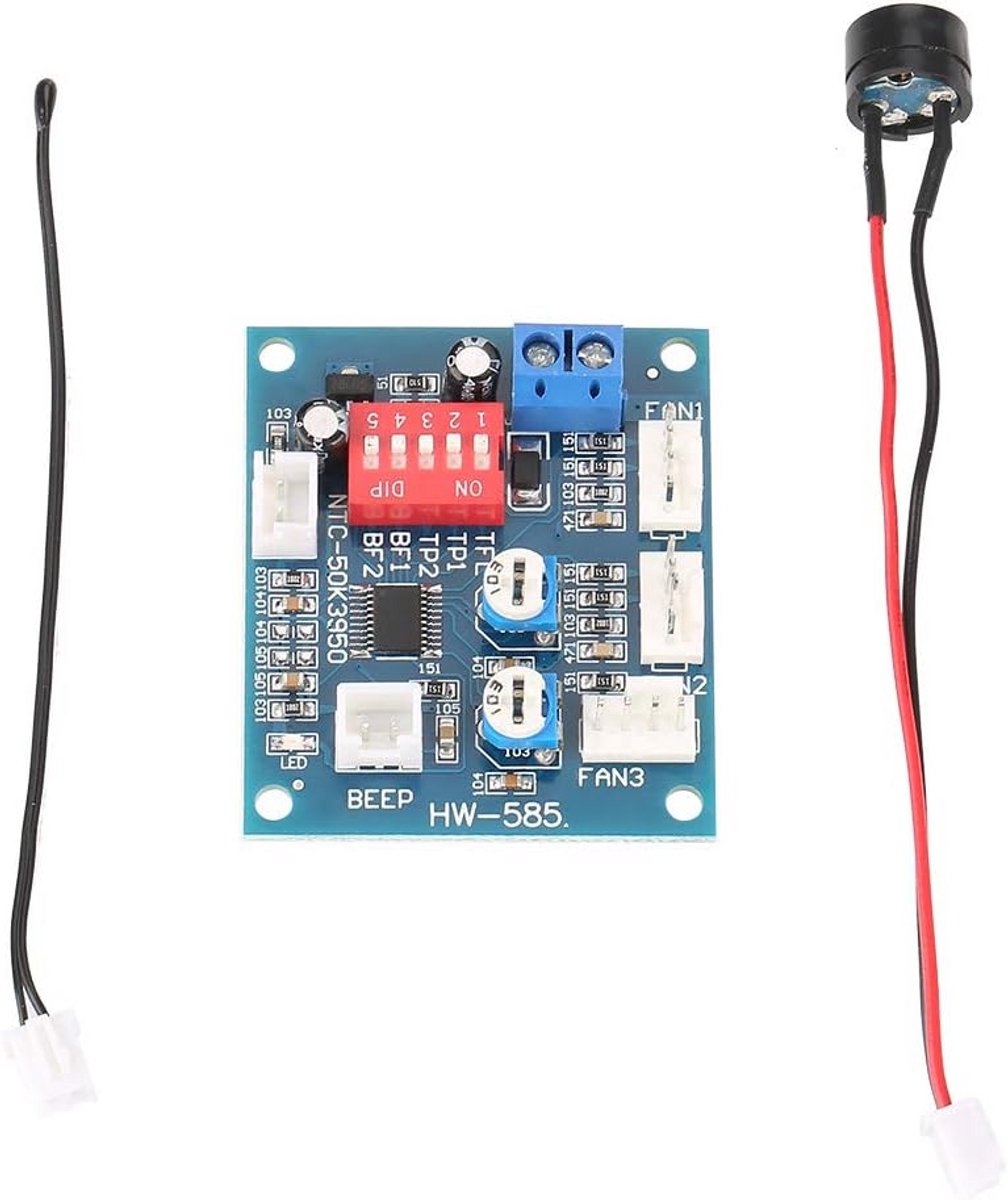 12V PWM Ventilator Snelheidsregelaar Module met Temperatuurcontrole