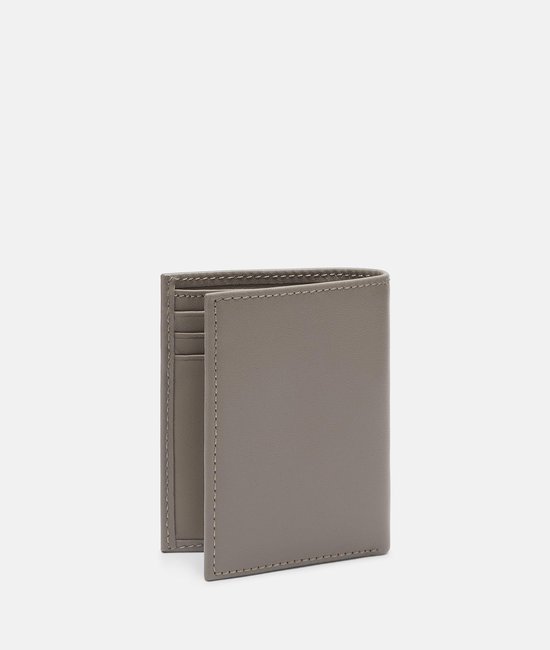 LIEBESKIND BERLIN Cuir Étui pour carte de crédit Soft Nappa Men' s Card Etui Neutral Gray Taupe