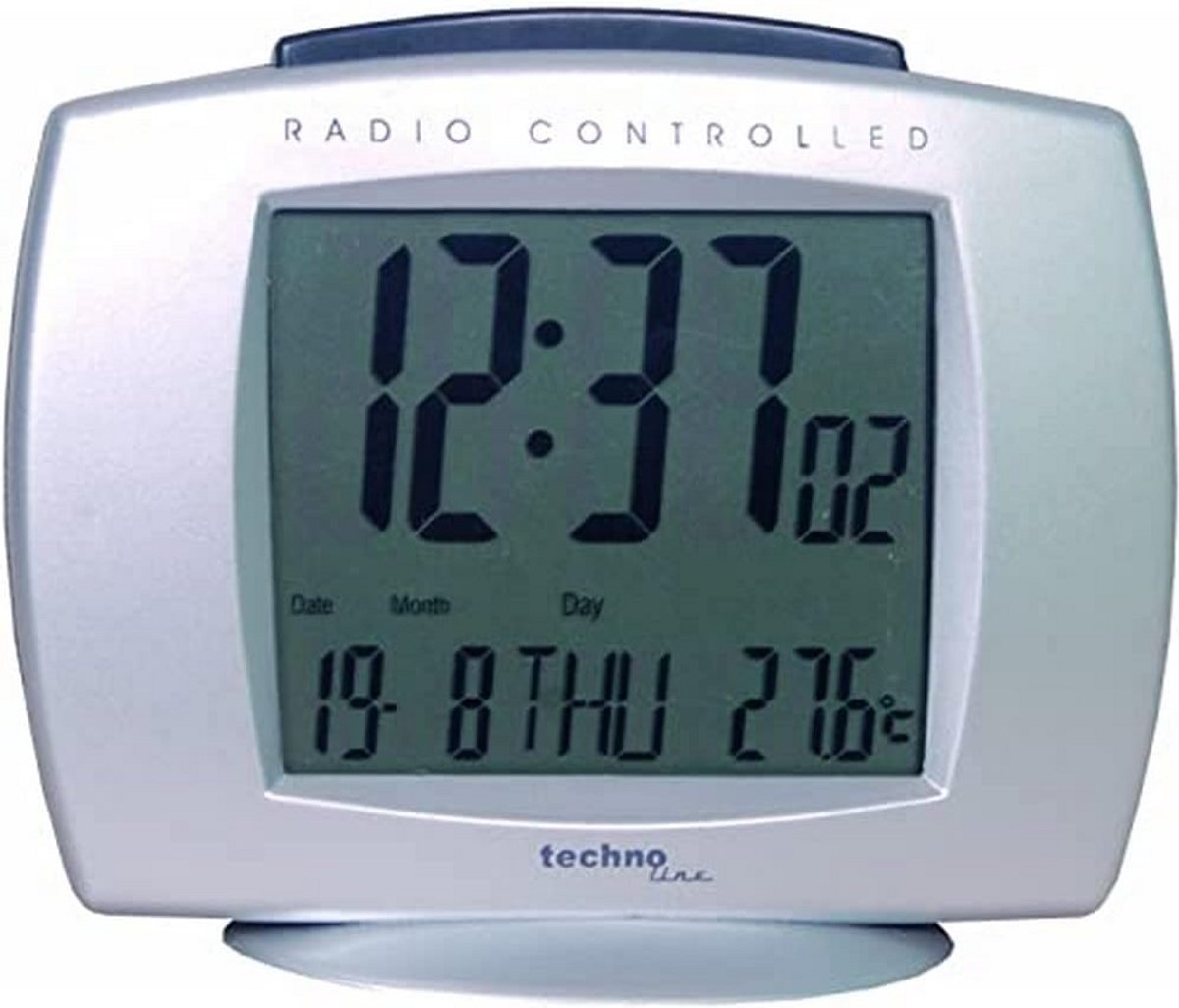 Digitale wekker met binnentemperatuur en datumaanduiding