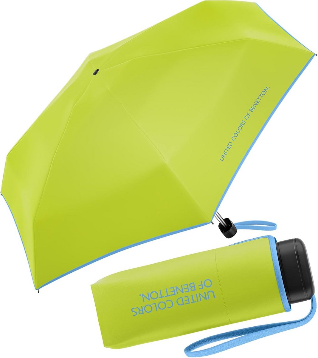 Extra Kleine Platte Mini Pocket Paraplu Lichtgewicht en Stevig