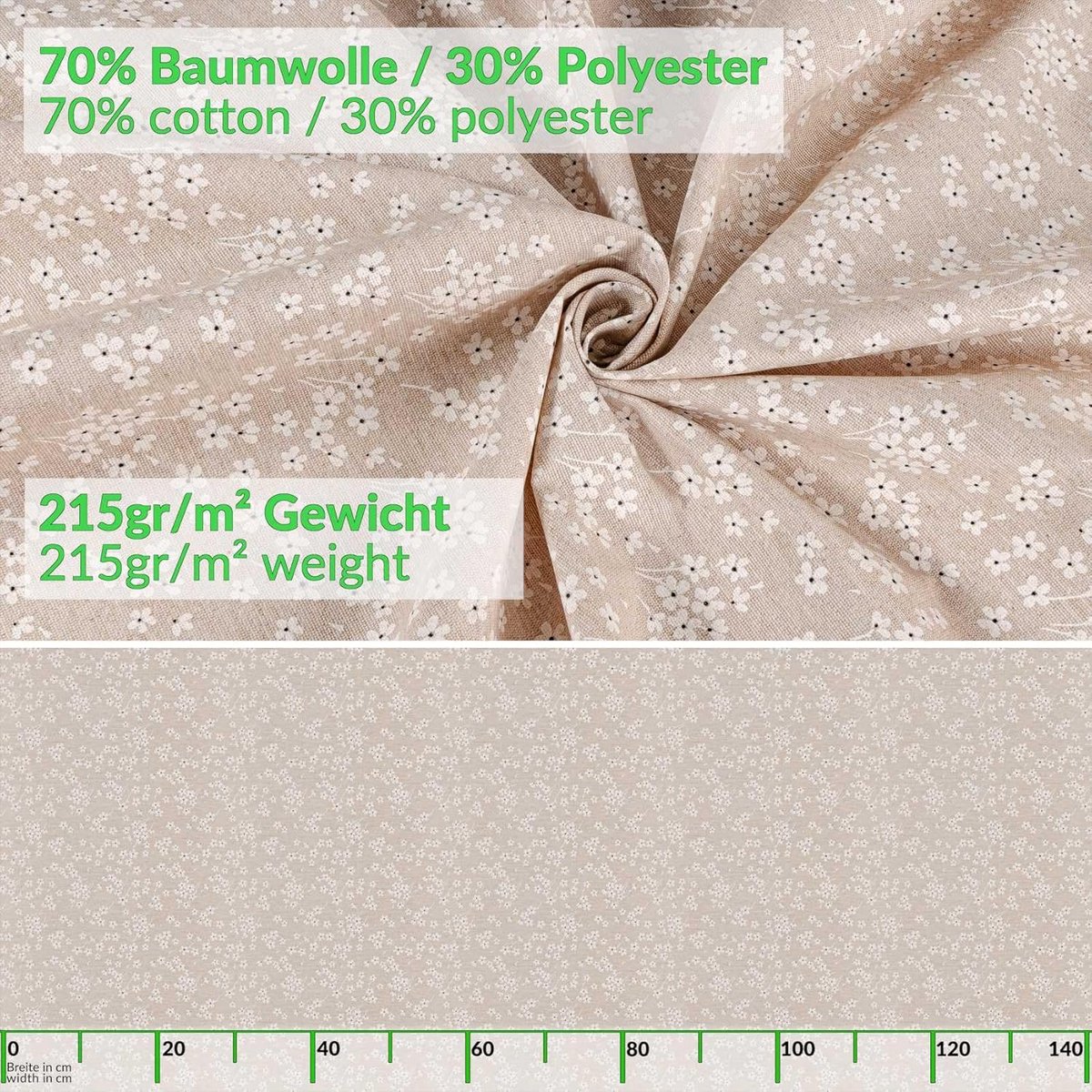 Tafelkleed Katoen Polyester Waterafstotend Rechthoekig Voor Binnen en Buiten