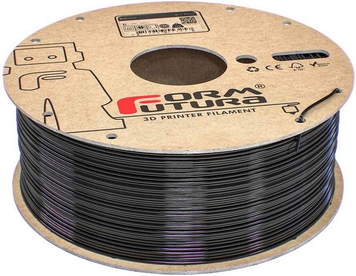 Duurzaam 3D Printer Filament rPET Zwart 1.75mm (1kg) - Gerecycled Materiaal