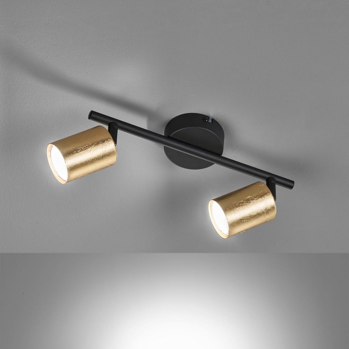 Moderne 2-lichts Plafondspot Metalen Armatuur