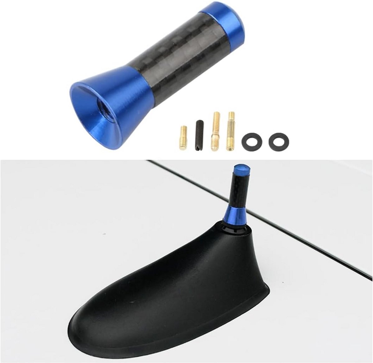 Korte Aluminium Sportieve Autoantenne Dakantenne voor FM/AM Ontvangst