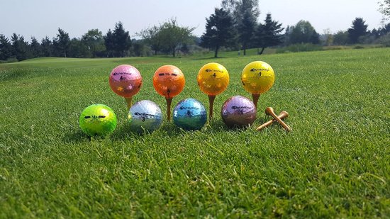 Gekleurde Golfballen Metallic Mix Set van 6 - Hoge Zichtbaarheid voor Heren en Senioren — afbeelding 5