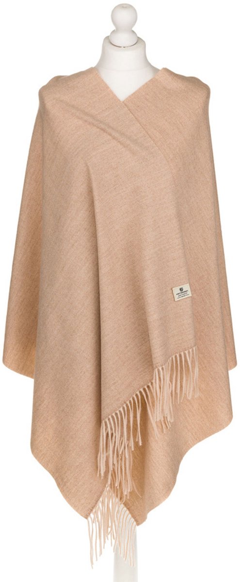 Peterson Klassieke Sjaal met Franjes - Beige - Modieus en Comfortabel