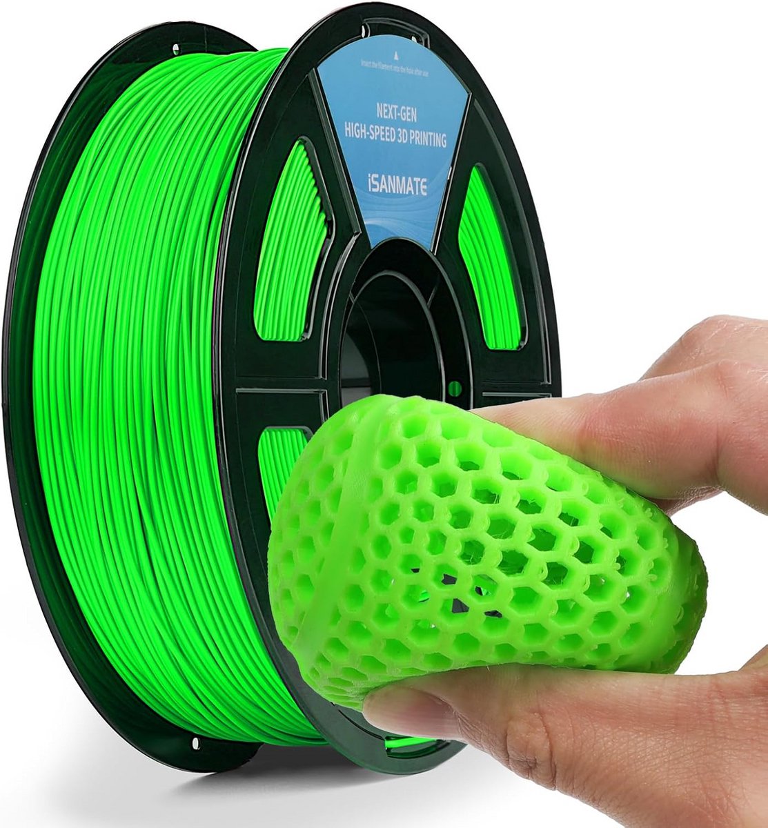 Flexibel TPU Filament 1.75mm Groen (95A) - Hoge Snelheid 3D Printer Materiaal