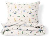 Petite Amélie Dekbedovertrekset – 120x150 cm – 100% Biologisch Katoen – Safari