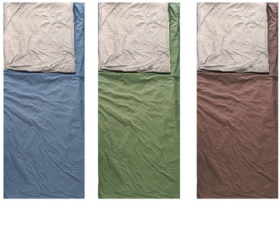 Slaapzak in envelopmodel - Slaapzak - Slaapzak met constante temperatuur voor twee seizoenen - Lichtgewicht en draagbare slaapzak - 190*75 cm - Zacht en comfortabel - Tweewegritssluiting - Geschikt voor buitenreizen, kamperen en wandelen - Blauw van Merkloos — afbeelding 3