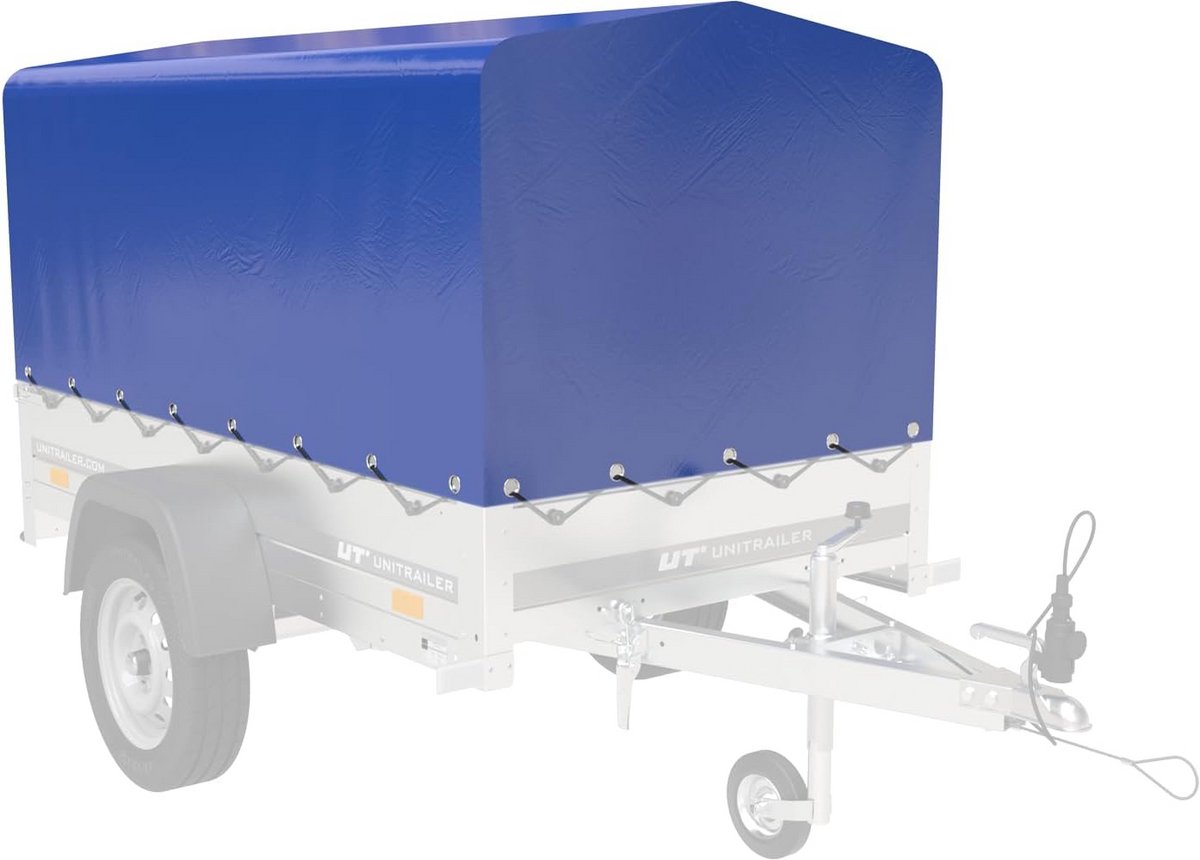 Waterdicht Aanhangwagen Zeil Blauw 80 cm Hoog voor Tandemas Aanhangers 200x106 cm