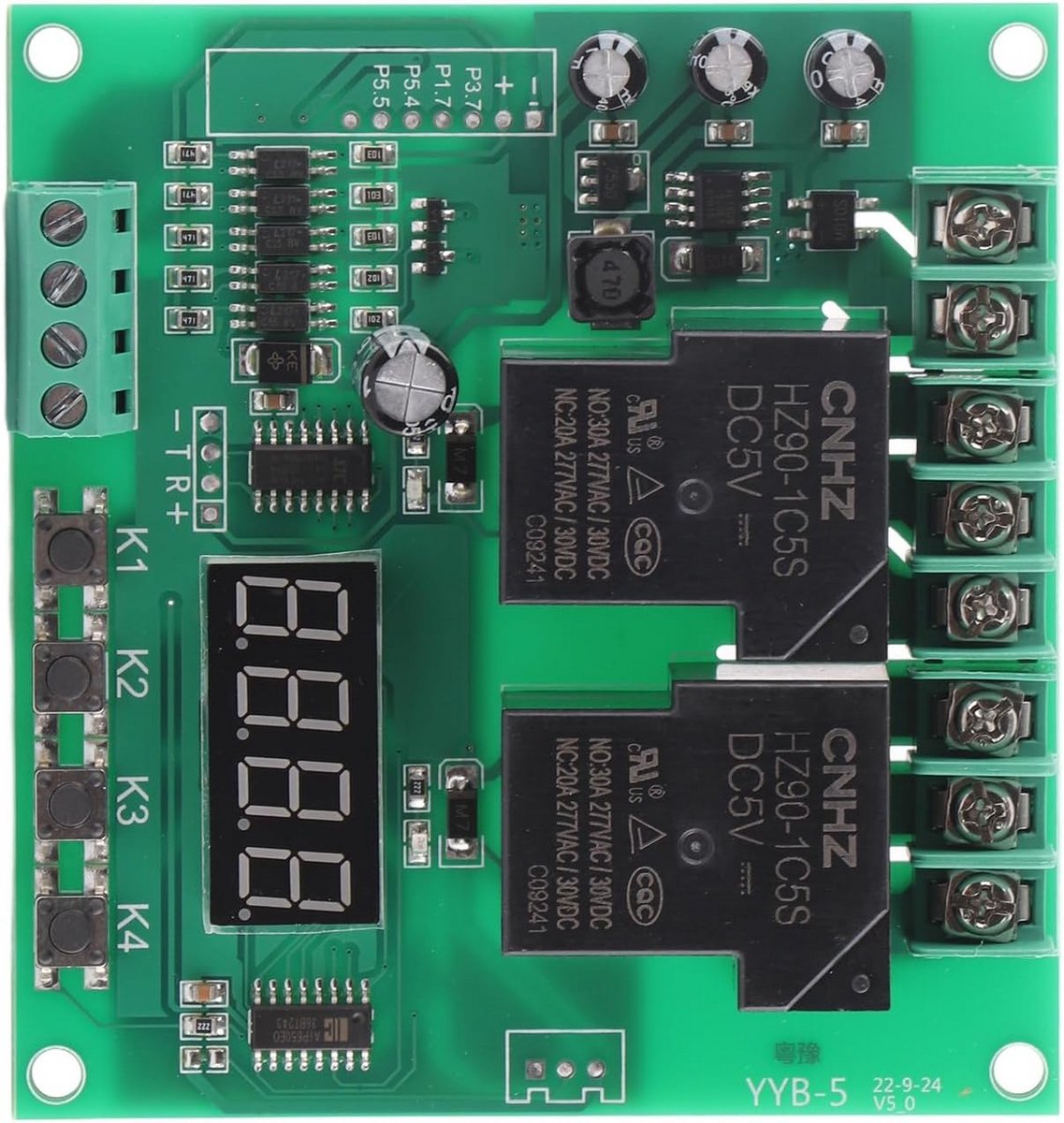 12V 24V Motor Vooruit Achteruit Timer Relais Schakelaar Polariteit Omkeren Module met Vertraging
