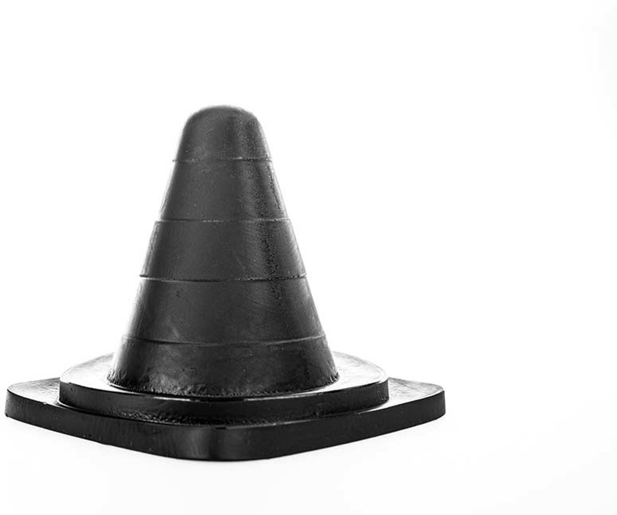 All Black - Traffic Cone Buttplug - 19 x 15 cm - Zwart