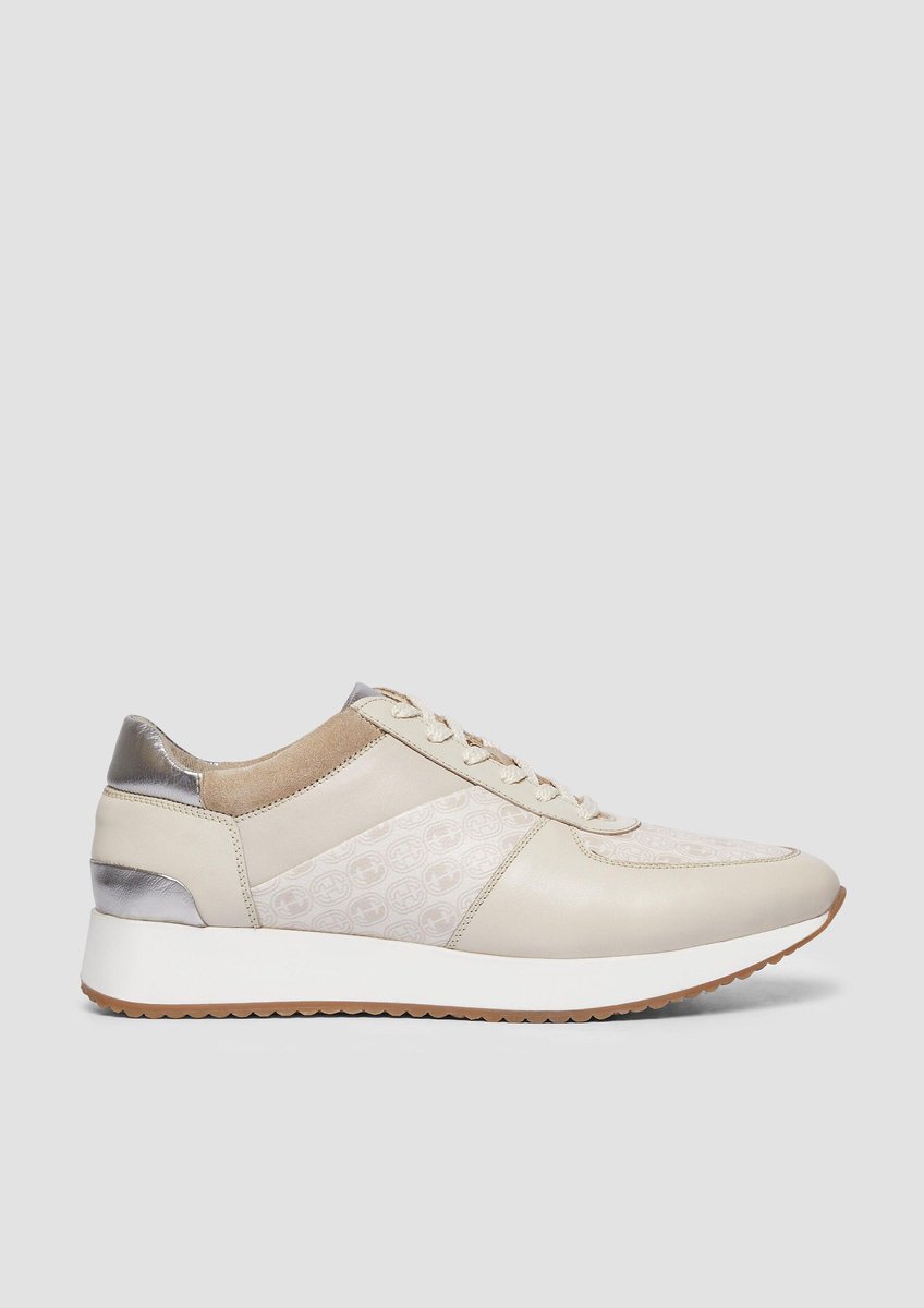 comma - female - Glad leren sneaker