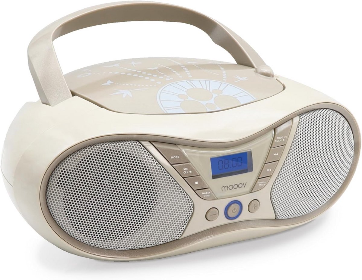 Draagbare CD-speler met FM-radio en USB-aansluiting - Stereo Geluid 6W