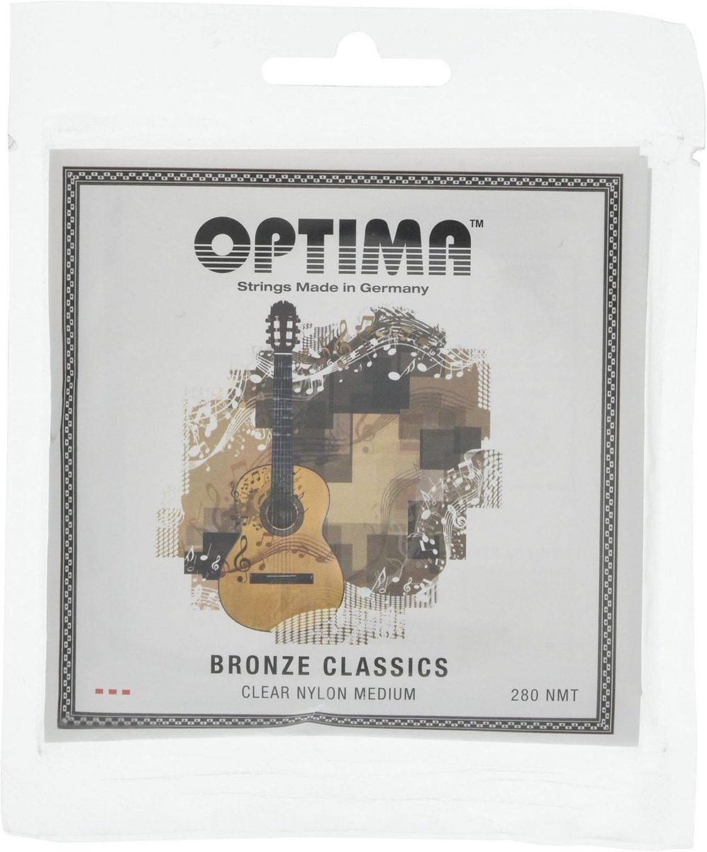 Klassieke Gitaar Snaren Set - Nikkelvrij - Medium Spanning - Brons Omsponnen