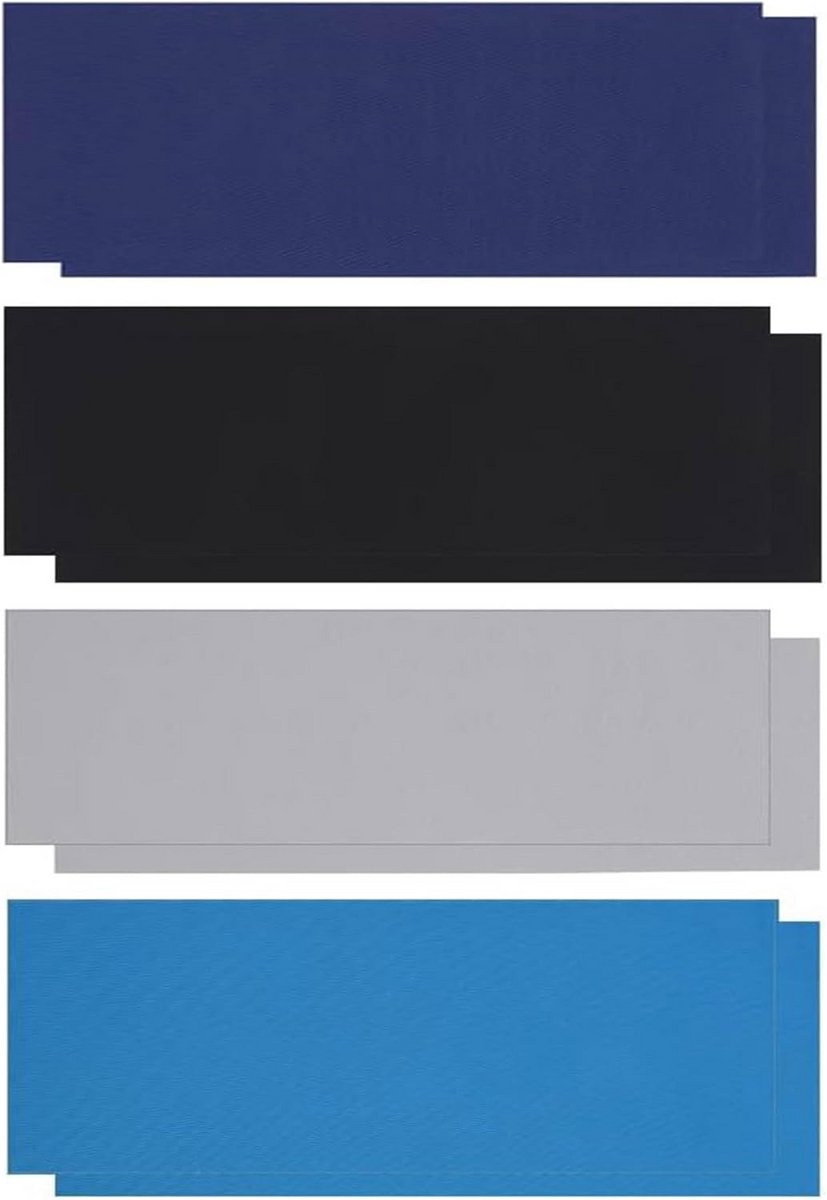 8x Waterdichte Reparatiedoekjes voor Donsjas, Tent en Regenjas - Zelfklevende Nylon Patches