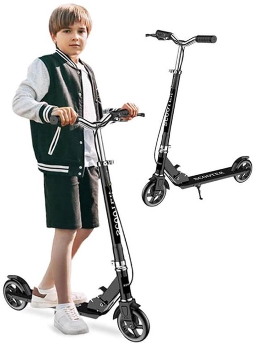 Yar Kickstep – Inklapbare Step voor Kinderen, Tieners & Volwassenen – Tot 100 kg – 2 Wielen – Zwart thumbnail 4