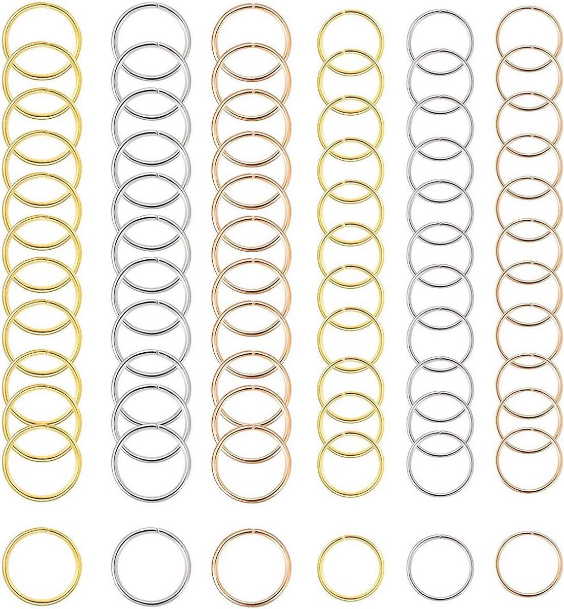 180 Delige Set Haarringen en Decoratie Clips voor Vlechten en Kapsels